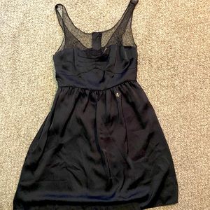 American Eagle Black Dress with Sheer Lace Straps
